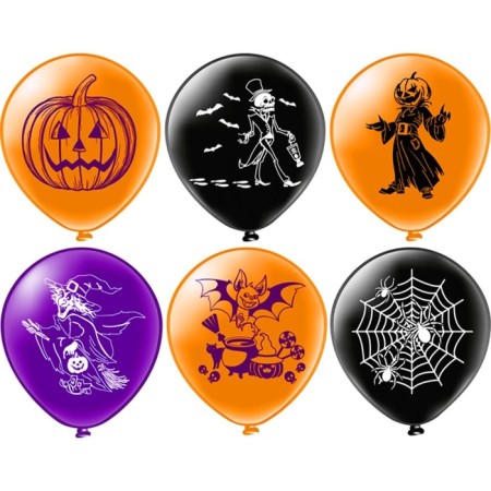 Shar Latex 12 “Halloween!”, Silkography, 2-hand, 6 designs, set 25 pcs.-1