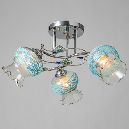 Chandelier "returned" 3 lamps 40W E27 The base of chrome 47x47x28 cm-1