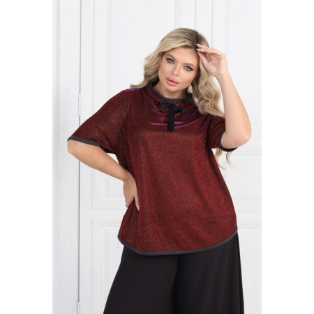 Female jumper, size 42, burgundy color-2