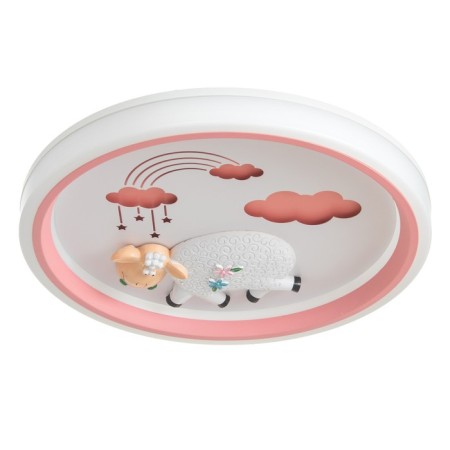 Lamp "Sheep" LED 48W 3000-6000K pink 50x50x6 cm Bayerlux-5