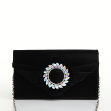 Female bag on a magnet, black color