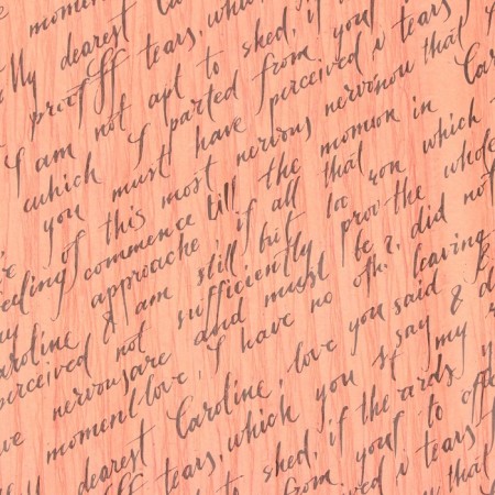 Package paper, ecolux fastened, "letter", pink/black, 0.7 x 5 m-2
