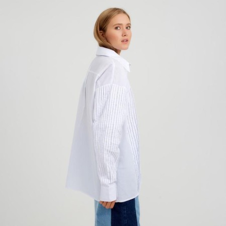 Women's shirt Minaku: Casual Collection Color White, Rr. 44-2