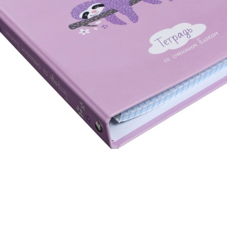 Notebook on rings, 160 sheets in the Caribbean Lenovers cage, solid cover, glossy lamination, shift block 60 g/m2-2