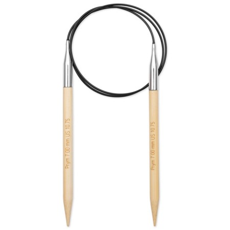 Circular knitting needles, bamboo, 7.0 mm/80cm, 1 pc-1