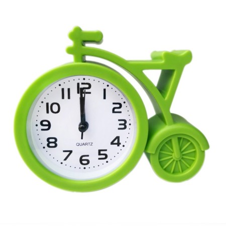 Clock - alarm clock "Bicycle", discrete move, dial d -7 cm, 11 x 13 cm, aa