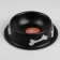A bowl with bones, iron with a non -slip base of 15 x 3.5 cm, 150 ml, black