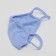 Reusable face mask of 100 % cotton, 2-layer, blue, 19 x 13 cm