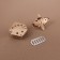 Bag stacking, 3.1 × 3.1 cm, gold color