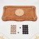Scandinavian backgammon, carved large, wooden board 45 x 45 cm
