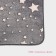 Bath and toilet mat “Luminous stars”, 50 × 80 cm, gray color, Mix drawing
