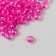 Beads for creativity Plastic "Crystal with Fuchsia faces" set 20 grams 0.4x0.6x0.6 cm