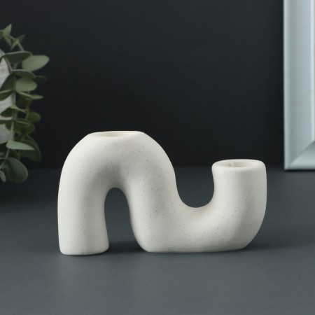 Ground "Jasmine" White, 13x3.5x7.5cm