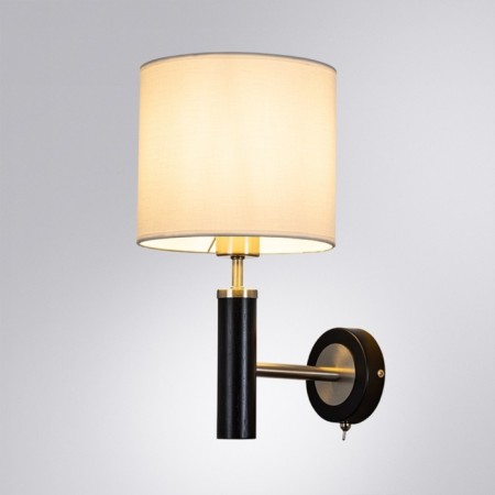 Sconces Arte Lamp Robert A5029AP-1SS, E27, 60 W, 20x25x37 cm, black-1