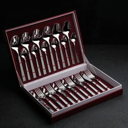 A set of Astra cutlery, 24 items, a thickness of 2.5 mm, a decorative box