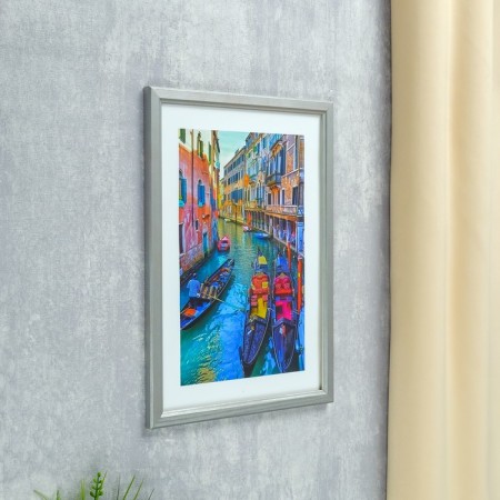 Photo frame 21x30 cm (7n92) silver (plastic screen)-1