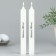 Candles are high with the application of “Light Easter!”, 2 pcs., White, 19 x 2.1 cm.