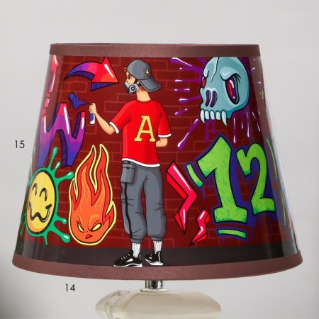 Graffiti table lamp E14 15W 20x20x28 cm Risalux-3