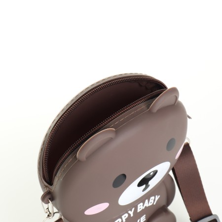 Bag's bag with lightning, dark brown color-2