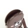 Bag's bag with lightning, dark brown color