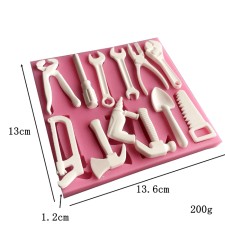 Silicone universal form “Tools”, 13.6 × 13 × 1.2 cm