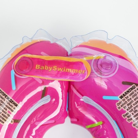 Circle of children's neck, for bathing, pink color-5