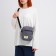 Youth bag with a zipper, gray color