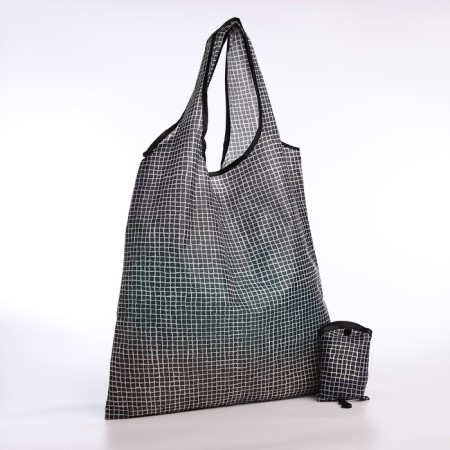 Household bag without fastening, black color