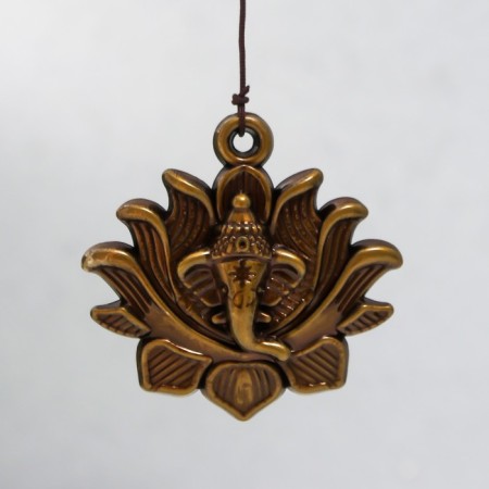 Wind Music Metal "Ganesha in the lotus" 6 bells 65 cm-3