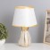 Paula table "Paula" 1x40W E14 white/gold 22x22x36cm