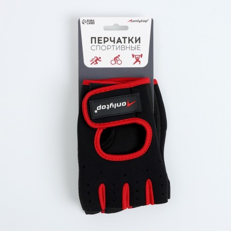 Gloves sports onlytop, p. XL, black/red color-5
