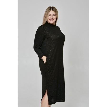 Female dress, size 64, black color-5