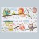 Sticker Plastic Interior Color "Concert Beast in the Forest" Set 2 sheets 30x90 cm