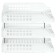 A set of paper trays horizontal Starong Istanus, 3 pieces, on metal rods, white