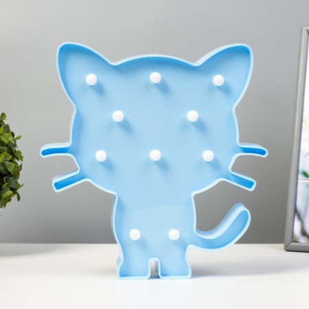 Night Cotton "Kitten" 10xLED batteries 2AA MIX 24x3x25.5 cm Risalux-8