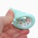 Silicone teething for teeth "Donut", turquoise color, crumb I