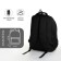 Youth backpack from lightning textiles, 5 pockets, black/gray color