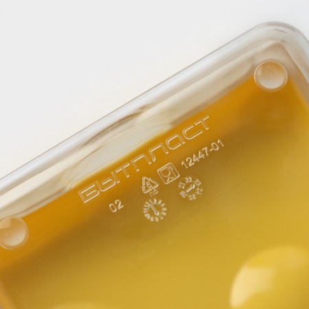Ricco cheese container 16 × 11 × 7cm, yellow color-7