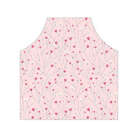 Apron kitchen with a photo print "Blooming Love", adjustable, size OS-2
