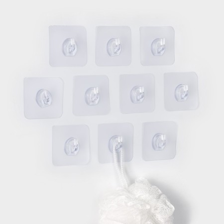 Self -adhesive wall -mounted transparent, 5.6 × 5.6 cm, 10 pcs-5