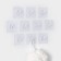 Self -adhesive wall -mounted transparent, 5.6 × 5.6 cm, 10 pcs