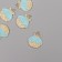 Decor for creativity metal, rhinestones "shell" gold 2.1x1.8x0.3 cm