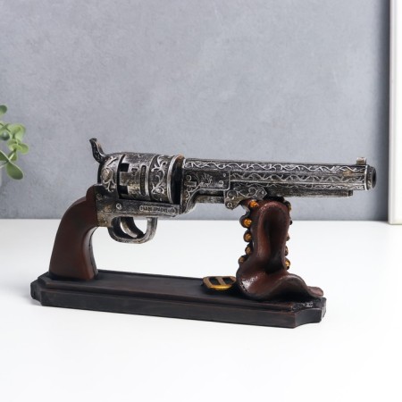 Souvenir Polystone "Collection revolver" 29x13 cm-2