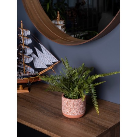 Decorative plant in a ceramic pot "Paporotnik", 12 × 12 × 42 cm-2