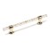Cappio PK106 bracket handle, m/o 128 mm, d = 12 mm, plastic, color transparent-gold/gold