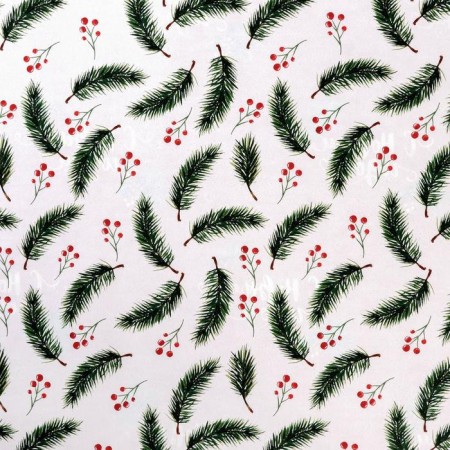 Paper packing glossy bilateral "New Year's branches", 70 x 100 cm, New Year-3