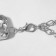 The necklace "Jewel" is rectangles, white color in silver, 32 cm