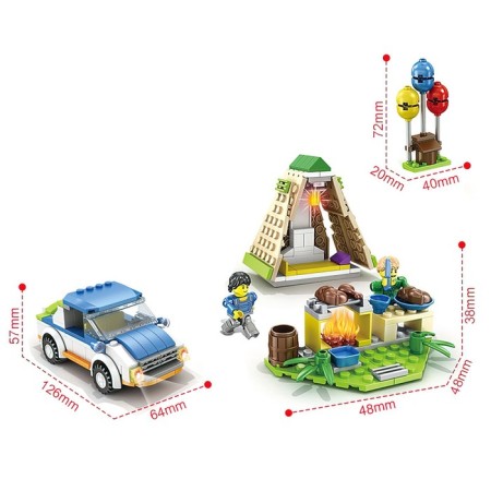 Constructor in nature "Picnic by the fire", 251 details-1