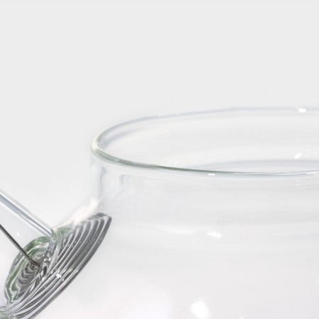 Glass teapot with a bamboo lid and a metal filter Bellatenero Eco, 600 ml, 18 × 12 × 10 cm-4