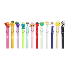 A set of pencils, 12 colors, eternal, rubber decor, calligrata